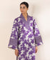 Women's Unstitched Purple Lawn 2 Piece Suit